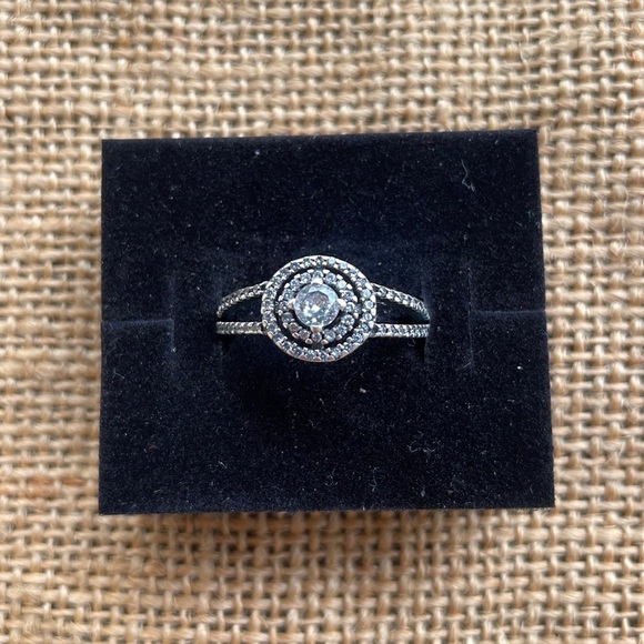 Pandora Sterling silver Sparkling Double Halo Ring 
Size 9 - Picture 11 of 14